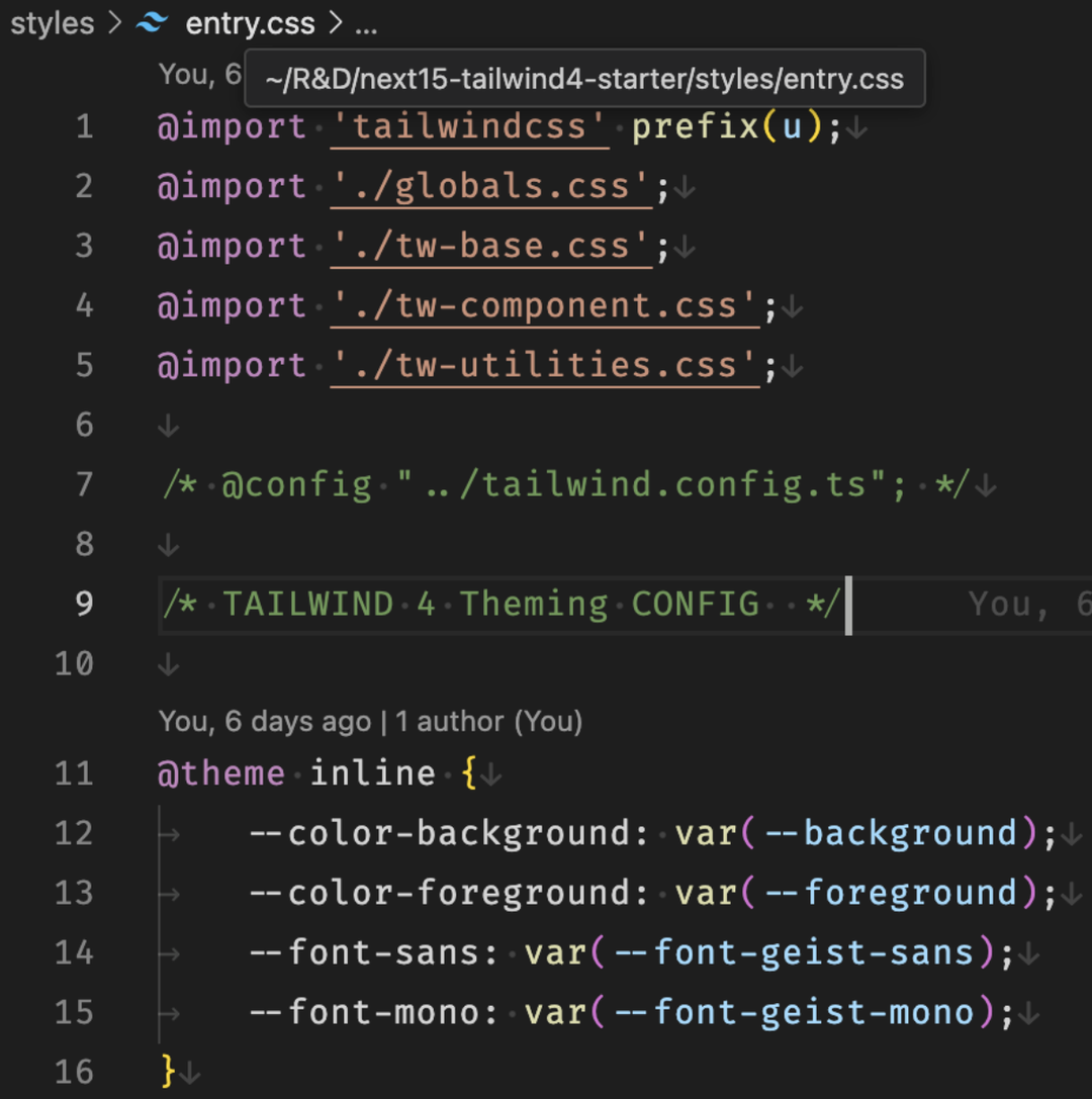tailwind config
