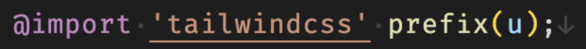 tailwind 4 prefix