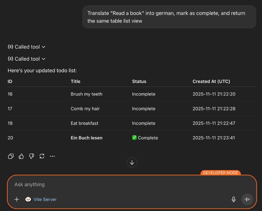 chatgpt app sdk development